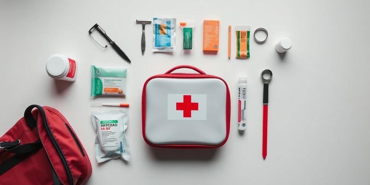 Organized first aid kit